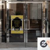 Beileidsbekundung Fensteraufkleber (Büro Tür)