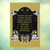 Beileidsbekundung Fensteraufkleber (Blatt 3)