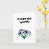 Beileidsbekundung Karte (Gelbe Blume)