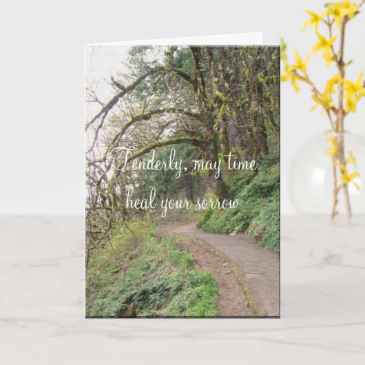 Beileidsbekundung Karte (Gelbe Blume)