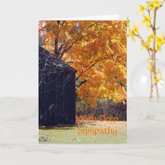 Beileidsbekundung Karte (Gelbe Blume)