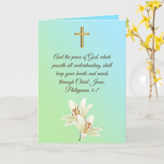 Beileidsbekundung Karte (Gelbe Blume)