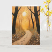 Beileidsbekundung Karte (Gelbe Blume)