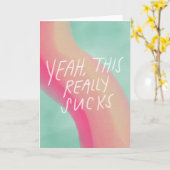 Beileidsbekundung Karte (Gelbe Blume)