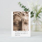 Beileidsbekundung Postkarte (Stehend Vorderseite)