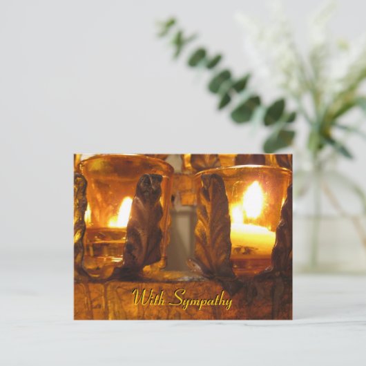 Beileidsbekundung Postkarte (Stehend Vorderseite)