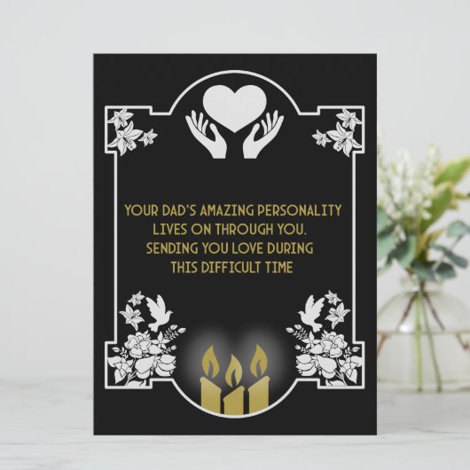 Beileidsbekundung Vater (Stehend Vorderseite)