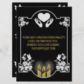 Beileidsbekundung Vater (Vorne/Hinten)