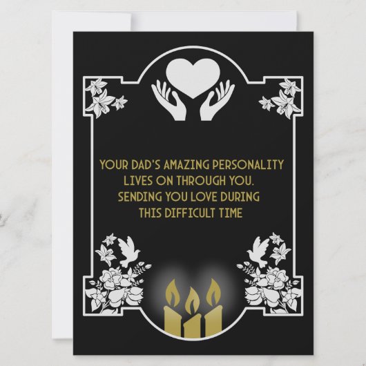 Beileidsbekundung Vater (Vorderseite)