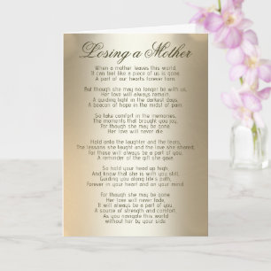 Beileidsbekundung   Verlust einer Mutterkarte Karte