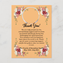 Beileidsbekundung: Vielen Dank Postkarte