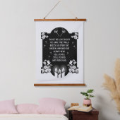 Beileidsbekundung Wandteppich Mit Holzrahmen (Schlafzimmer)