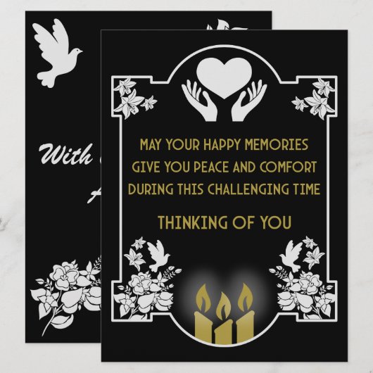 Beileidsbekundungen (Vorne/Hinten)