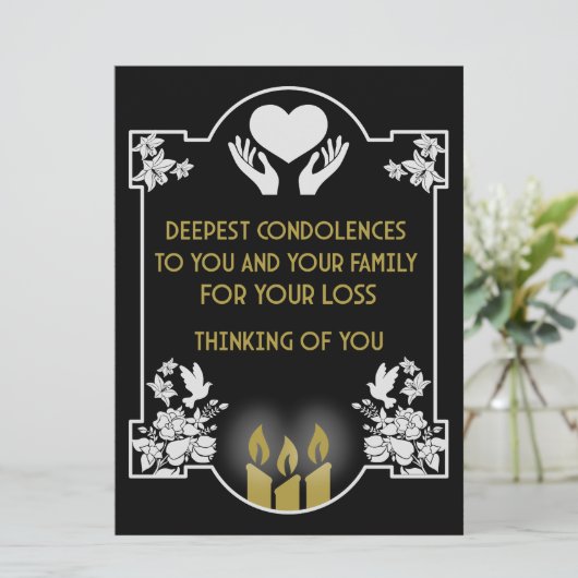 Beileidsbekundungen (Stehend Vorderseite)