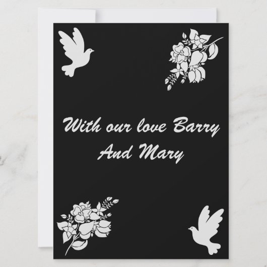 Beileidsbekundungen (Rückseite)