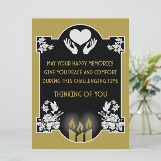 Beileidsbekundungen (Stehend Vorderseite)