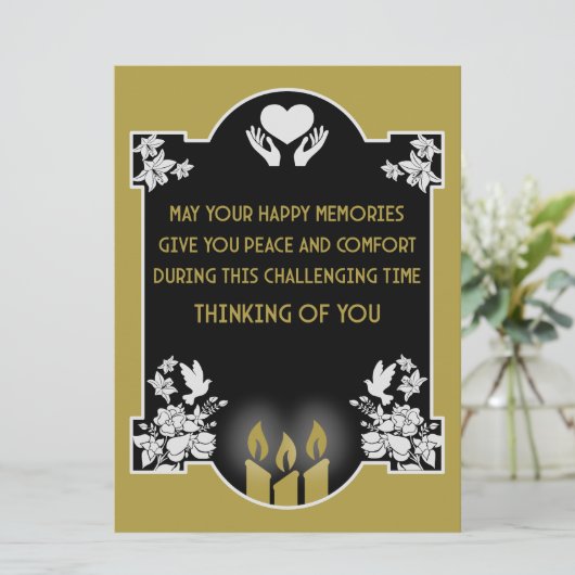 Beileidsbekundungen (Stehend Vorderseite)