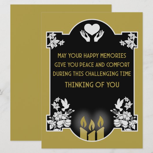 Beileidsbekundungen (Vorne/Hinten)