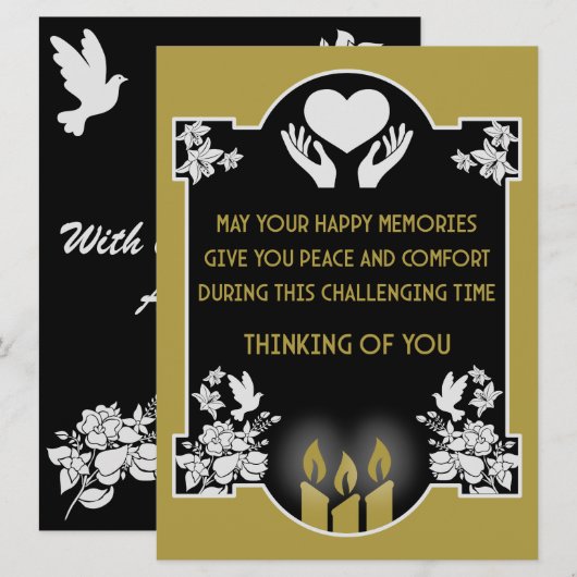 Beileidsbekundungen (Vorne/Hinten)