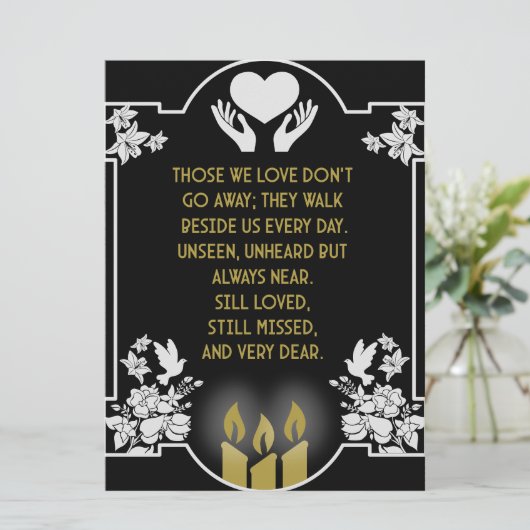 Beileidsbekundungen (Stehend Vorderseite)