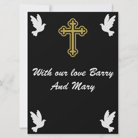 Beileidsbekundungen (Rückseite)