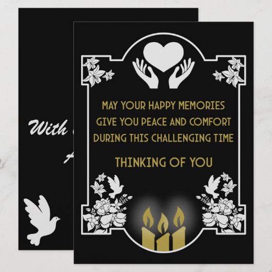 Beileidsbekundungen (Vorne/Hinten)