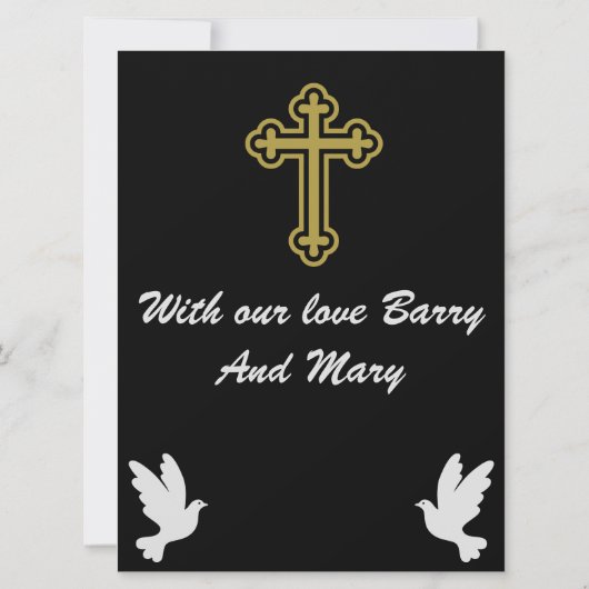 Beileidsbekundungen (Rückseite)