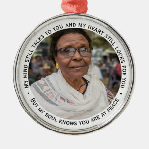 Beileidsbekundungen Foto Gedenkfeier Achtung Ornament Aus Metall