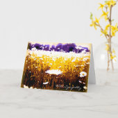 Beileidsbekundungen mit Beileid Schöne Abendessen  Karte (Gelbe Blume)