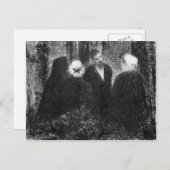 Beileidsbekundungen von Georges Seurat Postkarte (Vorne/Hinten)