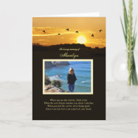 Beileidsfoto mit individuellem Namen Spirituelles