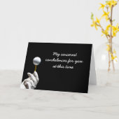 Beileidskarte für Golfer Golf im Loch Karte (Gelbe Blume)