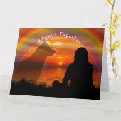 Beileidskarte für Haustiere Karte (Gelbe Blume)