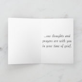 Beileidskarte Karte (Innenseite)