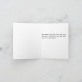 Beileidskarte Karte (Innenseite)