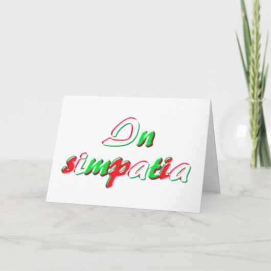 Beileidskarte Karte (Vorderseite)