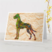 Beileidskarten des großen Dänen Karte (Gelbe Blume)