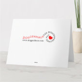 Beileidskarten des großen Dänen Karte (Rückseite)