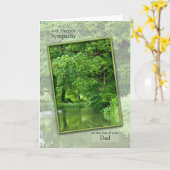 Beileidsverlust des Vatis, tranquil Flussszene Karte (Gelbe Blume)