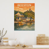 Beilstein Deutschland Vintage Reise Kunst Poster (Küche)