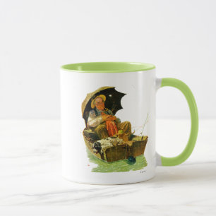 Beim Angeln Tasse
