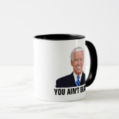 BEIM BIDEN, DASS SIE NICHT SCHWARZEN!! KAFFEE TASSE (VorderseiteRechts)
