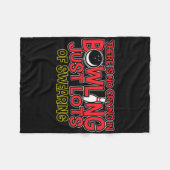 Beim Bowling wird nicht geweint, sondern nur geflu Fleecedecke (Vorderseite (Horizontal))