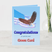 Beim Erhalt einer grünen Karte (Vorderseite)