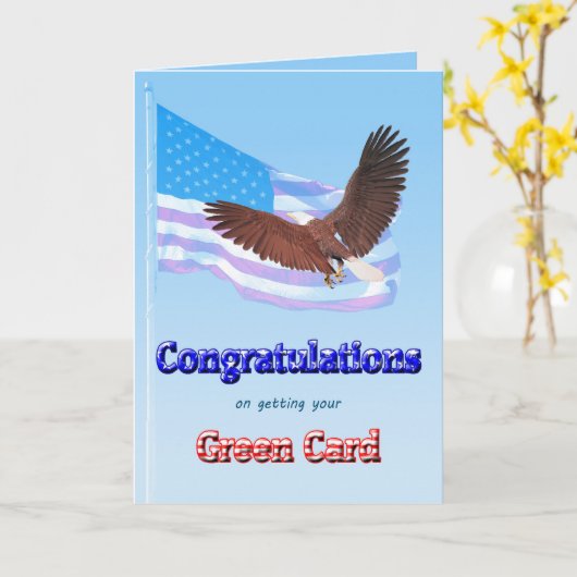 Beim Erhalt einer grünen Karte (Gelbe Blume)