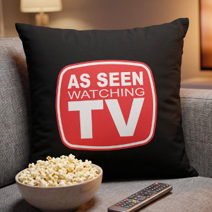 Beim Fernsehen gesehen Humor Lustiges Geschenk f Kissen
