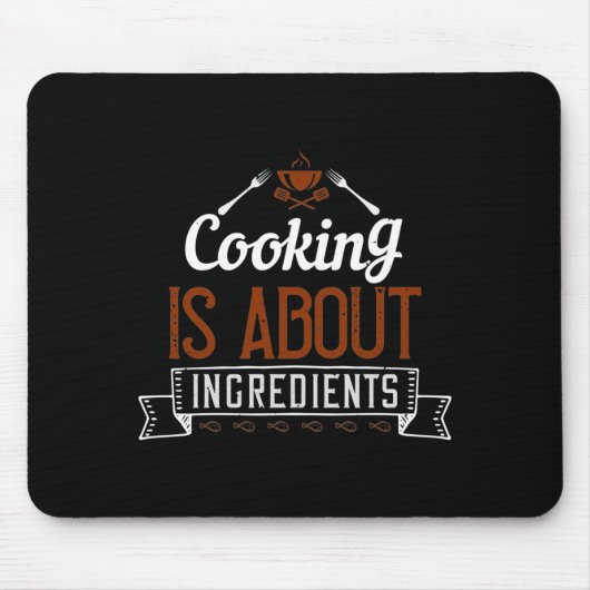 Beim Kochen geht es um Zutaten Mousepad (Vorne)