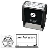 Beim Lesen von Schüssellehrern wird auf Briefmarke Permastempel (Beispiel)