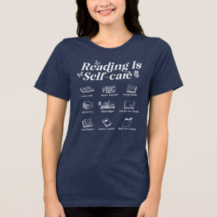 Beim Lesen wird der Text selbst sorgenfrei angezei Tri-Blend Shirt