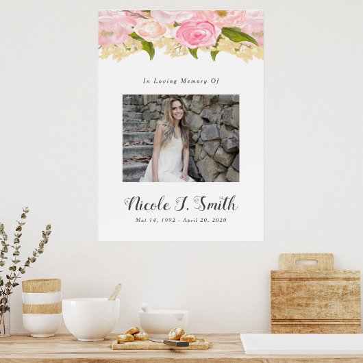 Beim Love Memory Party-Zeichen Poster (Küche)